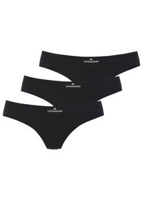 Copenhagen Studios String 'mit Logodruck am Bund' schwarz Gr. L (40) für Damen. Mit Logodruck. Körpernah. Nachhaltig.