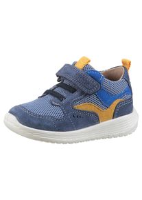 Richter Kinder Sneaker "Timmy WMS: Mittel", Gr. 23nauti, mais, lago, Veloursleder, Textil, kontrastfarbene Details, sportlich, Schuhe, Klettschuh mit