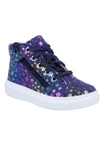 Richter Kinder Sneaker "Alessa WMS: Mittel", Gr. 35marine, candy, Veloursleder, Leder, kontrastfarbene Details, modisch, Schuhe, Schnürboots mit