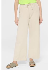 Damen Stoffhoseraw cotton, casual, Gr. L, SENSES.THE LABEL, unifarben, Material: 70% Baumwolle, 30% Polyester, Hosen, mit Elastikbund und Kordel