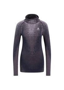 Odlo Performance Warm Blackcomb Bl Facemask L/S Kunstfaserunterwäsche Damen (Gr XL |grau)