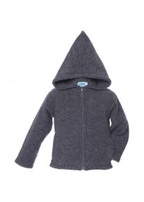 Woll- & Merinojacke Reiff Wollfleecekapuzenjacke Kinder (Gr 74/80 |blau)