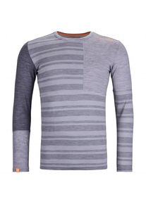Ortovox 185 Rock'N'Wool Long Sleeve Merinounterw&auml;sche Herren Hochtouren (Gr L |grau)