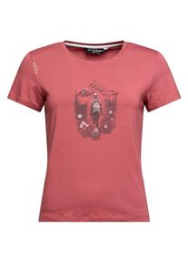 T-Shirt Chillaz Iseo Mountain Paradise T-Shirt Damen (Gr 40 |rosa/rot)
