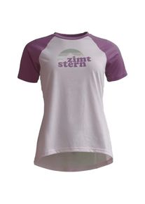 T-Shirt Zimtstern Sunsetz Tee Damen (Gr M |lila/grau)