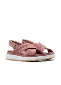 Clarks Damen Sandale "Tuscan Cross", Gr. 36mauve suede, Veloursleder, sportlich, Schuhe, Sandalette, Flats, Sommerschuh mit Plateausohle