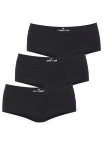 Copenhagen Studios Panty 'mit Logodruck am Bund' schwarz Gr. L (40) für Damen. Mit Logobund. Körpernah. Nachhaltig.