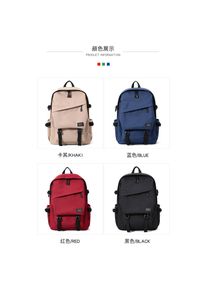 Rucksack 17 Zoll mit 3 Fächer und 2 Seitentaschen
