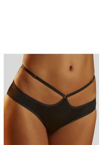 Petite Fleur Gold Panty schwarz Gr. 40/42 für Damen. Figurbetont