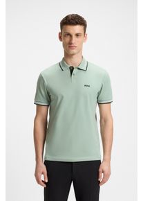 BOSS Green Herren Poloshirt "Paul"open grün357, casual, Gr. XXXL, Jersey, Obermaterial: 92% Baumwolle, 8% Elasthan, Shirts, mit Polokragen