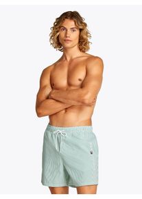 Herren Badeshorts "MEDIUM DRAWSTRING STRIPE"weiß, radiant grün, casual, Gr. XXL, Tommy Hilfiger Swimwear, gestreift, Polyester, Badehosen, in