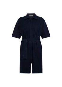 KnowledgeCotton Apparel Posey Wide Fit Bouclé Suit Jumpsuit Damen (Größe S |blau)