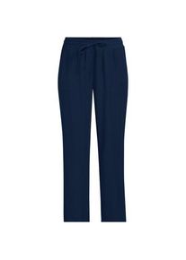 LANDS' END 7/8-Twillhose, Damen,  Blau, Polyester/Viskose, by Lands' End