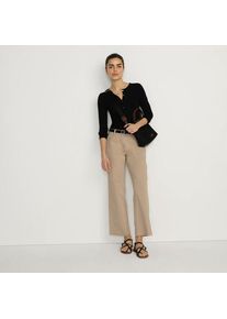 LANDS' END Straight Fit 7/8-Chinos, Damen,  Braun, Baumwolle/Lyocell (Viskose)/Baumwoll-Mischung, by Lands' End