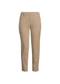 LANDS' END Slim Fit 7/8-Chinos Mid Waist, Damen,  Braun, Baumwolle/Lyocell (Viskose)/Baumwoll-Mischung, by Lands' End