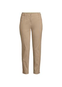 LANDS' END Slim Fit 7/8-Chinos Mid Waist, Damen,  Braun, Baumwolle/Lyocell (Viskose)/Baumwoll-Mischung, by Lands' End