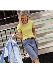 LANDS' END Chambray-Bermudas, Damen,  Blau, Elasthan/Baumwoll-Mischung, by Lands' End