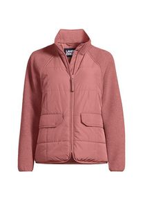 LANDS' END Steppjacke mit Teddy-&Auml;rmeln, Damen,  Rot, Polyester, by Lands' End
