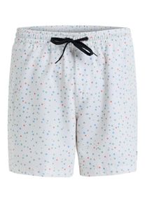 Quiksilver Herren Boardshorts "Surfsilk Straight 16""snow weiß mini chaos, Gr. M, 92% Polyester, 8% Elasthan, Hosen
