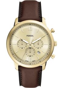 Fossil Herren Chronograph "NEUTRA"braun, goldfarben, Armbanduhren, Quarzuhr, Armbanduhr, Herrenuhr,Stoppfunktion, Geschenkidee, Datum