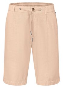 Bugatti Herren Bermudas20, ecru, casual, Gr. 54, unifarben, 55% Leinen, 45% Baumwolle, Hosen, aus Leinen-Baumwollmix