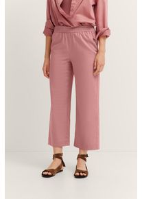 Bugatti Damen Stoffhose730, rose, casual, Gr. 40, unifarben, 100% Baumwolle, Hosen, mit flexiblem Bund