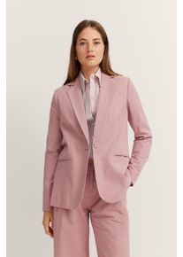 Bugatti Damen Kurzblazer720, rose, casual, Gr. 38, unifarben, 80% Baumwolle, 20% Leinen, Blazer, mit Reverskragen