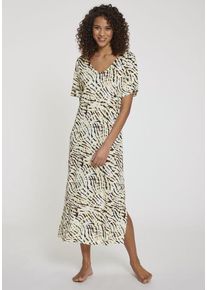Vivance Dreams Shirtkleid mehrfarbig Gr. 32/34 für Damen. Mit V-Ausschnitt. Loose Fit