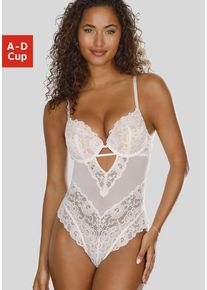 JETTE Body beige Gr. 70 Cup A für Damen. Mit Integriertem Kissen und mit Bügel. Figurbetont