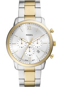 Fossil Herren Chronograph "NEUTRA"silberfarben, goldfarben, silberfarben, Armbanduhren, Quarzuhr, Armbanduhr, Herrenuhr,Stoppfunktion, Geschenkidee,