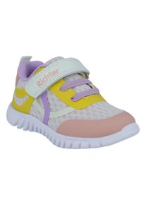 Richter Kinder Sneaker "Wallaby WMS: Mittel", Gr. 31peach, cre, sol, orc, Textil, Lederimitat, kontrastfarbene Details, sportlich, Schuhe, Klettschuh