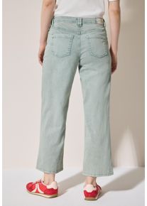 Cecil Damen Loose-fit-Jeanscool salvia grün, casual, Gr. 34, unifarben, Jeans, 89% Baumwolle, 8% Polyester, 3% Elasthan, Jeans, High Waist