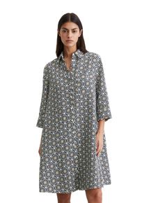 Marc O'Polo MARC O'POLO Damen Midikleid "mit Print-Muster"multi, weiß cotton, Gr. 40, bedruckt, Obermaterial: 100% Leinen; Futter: 100% Nicht verfügbar, Kleider