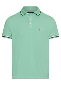Tommy Hilfiger Herren Poloshirt "TOMMY TIPPED SLIM POLO"fort grün, casual, Gr. XXXL, Obermaterial: 96% Baumwolle, 4% Elasthan, Shirts