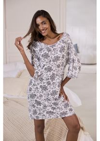 Vivance Dreams Nachthemd mehrfarbig Gr. 32/34 für Damen. Mit Rundhals. Bequem