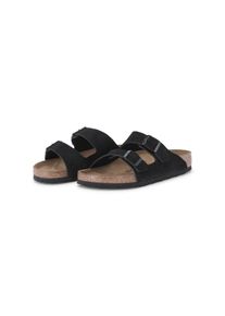 Birkenstock Low-Top Sneaker - Sandale Arizona aus Veloursleder - Gr. 41 (EU) - in Schwarz - f&uuml;r Damen