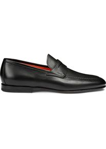 Santoni Loafer - Men's polished leather penny loafer - Gr. UK_10 - in Wei&szlig; - f&uuml;r Damen