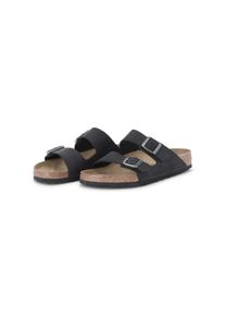 Birkenstock Low-Top Sneaker - Sandale Arizona Oiled Leather - Gr. 45 (EU) - in Schwarz - f&uuml;r Damen