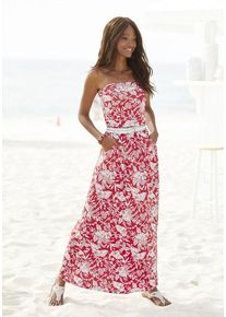 Lascana Maxikleid mehrfarbig Gr. 46 für Damen. Figurbetont. Nachhaltig.