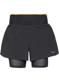 Hoka One One Hoka Skyglide Laufshorts Damen - schwarz - Gr. M - Polyester/Elastan