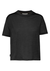 Icebreaker 150 Tech Lite Iii Crop Funktionsshirt Damen - schwarz - Gr. M - Merinowolle
