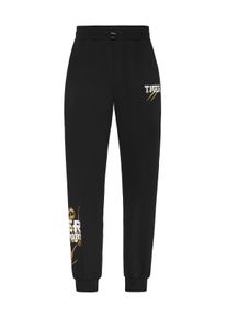 Plein Sport Herren Jogger Pants "Tiger Tokyo"0294, schwarz, lightgold, Gr. XXL, Obermaterial: 88% Baumwolle, 12% Polyester, Hosen