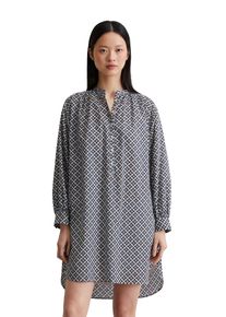Marc O'Polo MARC O'POLO Damen Hemdblusenkleid "aus leichtem Baumwoll-Voile"multi, muted blau, Gr. 46, bedruckt, Obermaterial: 100% Baumwolle; Futter: 100% Modal,