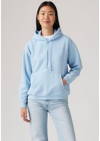 Levi's LEVI'S Damen Kapuzensweatshirt "EVERYDAY HOODIE"clearly blau, casual, Gr. L, Sweatware, Obermaterial: 58% Baumwolle, 42% Polyester, Sweatshirts