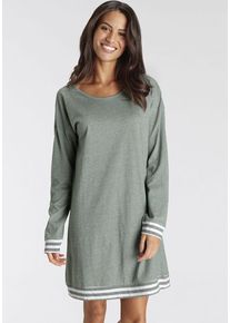 Vivance Dreams Sleepshirt beige Gr. 32/34 für Damen. Mit Rundhals. Basic. Nachhaltig.