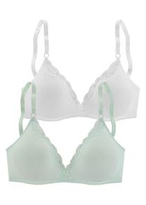 Petite Fleur Bralette-BH grün Gr. 70A. Ohne Bügel. Nachhaltig.