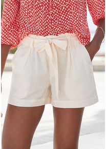 Lascana Shorts beige Gr. 44 für Damen. Figurumspielend