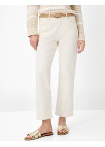 Brax Damen Five-Pocket-Hose Style MADISON S EGGSHELL, denim cremeweiß, Gr. 46
