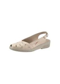 Sandalette Kiarflex, Damen, Gr. 38, beige, Glattleder, Schuhe Slingpumps