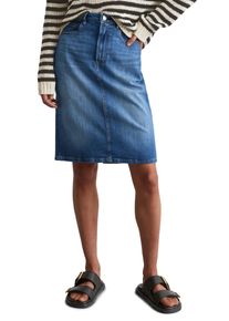 Marc O'Polo MARC O'POLO Damen Jeansrock "aus Organic Cotton-Stretch"cashmere soft blau wash, casual, Gr. 27, unifarben, Obermaterial: 92% Baumwolle, 6%